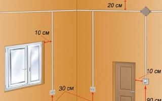 At what height should sockets and switches be installed in an apartment?
